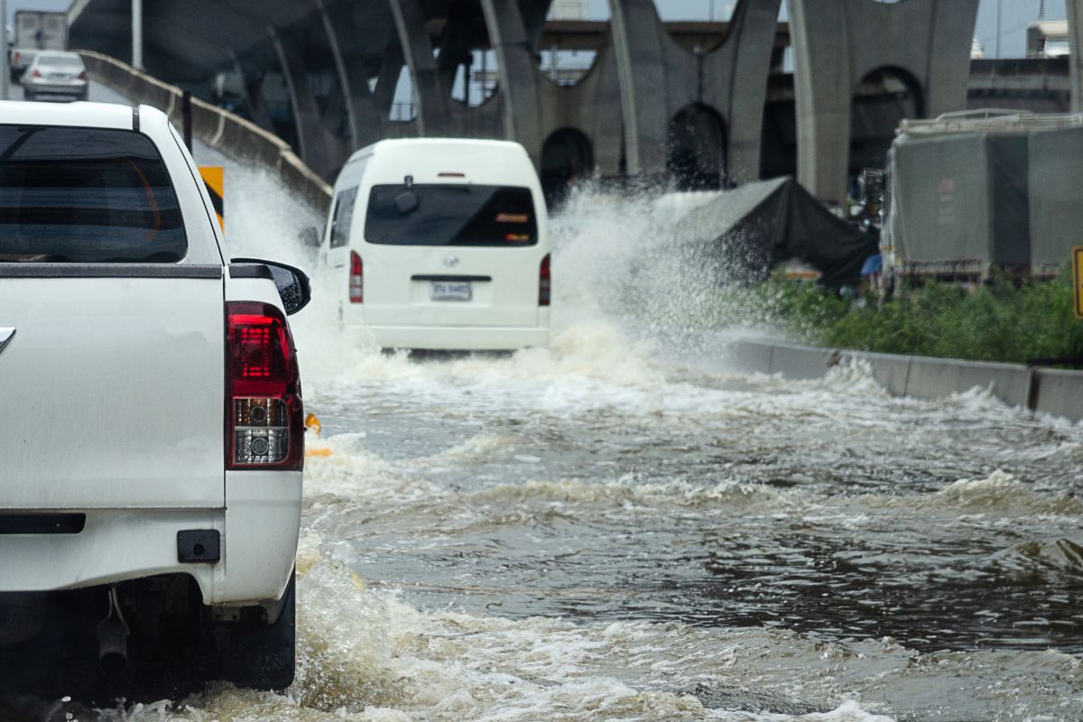 Une Chevy Bolt EUV brave les inondations au Texas